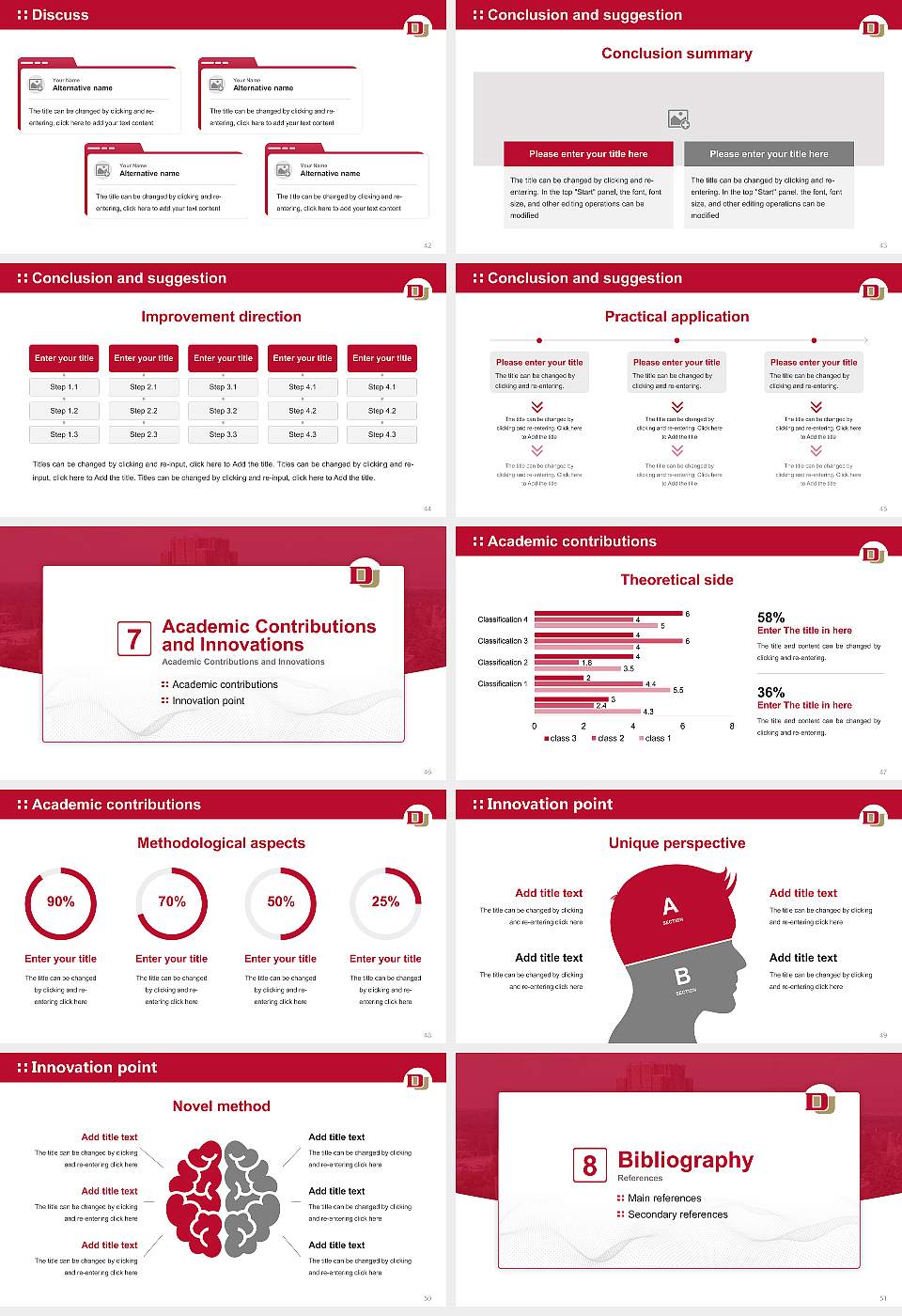 University of Denver Graduation Thesis Defense PPT Template16:9 ratio PPT effect preview image6
