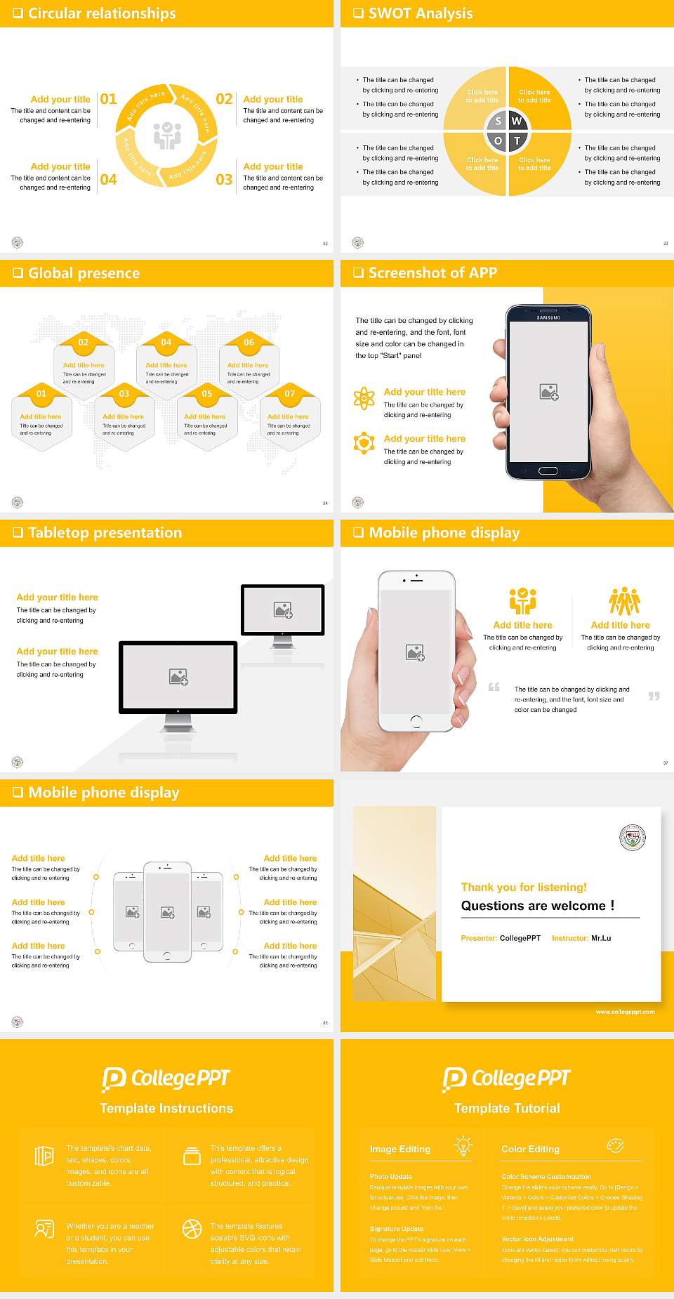 University of Fort Lauderdale General Purpose PPT Template4:3 ratio PPT effect preview image5