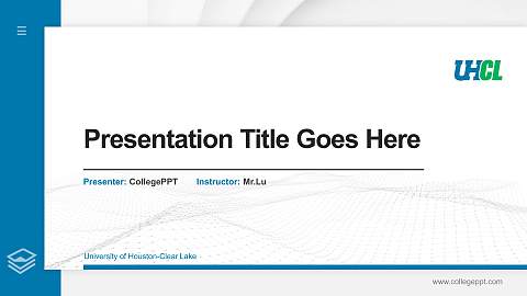 University of Houston-Clear Lake Thesis Proposal/Graduation Defense PPT Template