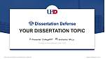 University of Houston-Downtown학위 논문 방어PPT 템플릿
