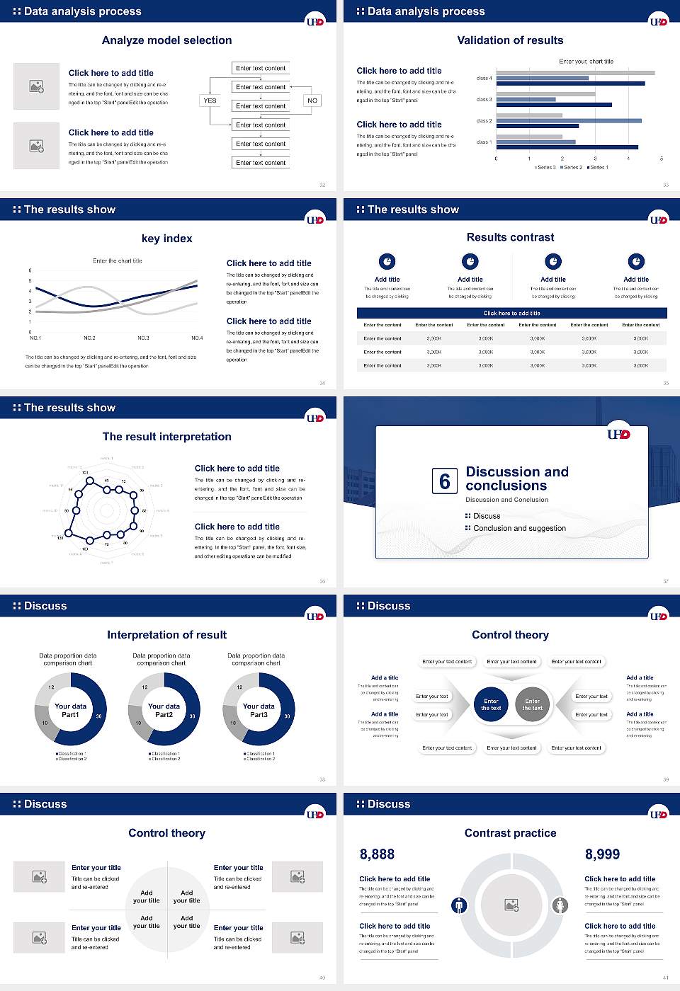 University of Houston-Downtown Graduation Thesis Defense PPT Template16:9 ratio PPT effect preview image5