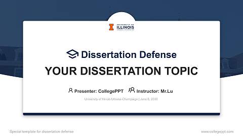 University of Illinois Urbana-Champaign Graduation Thesis Defense PPT Template