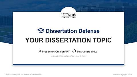 University of Illinois Springfield Graduation Thesis Defense PPT Template