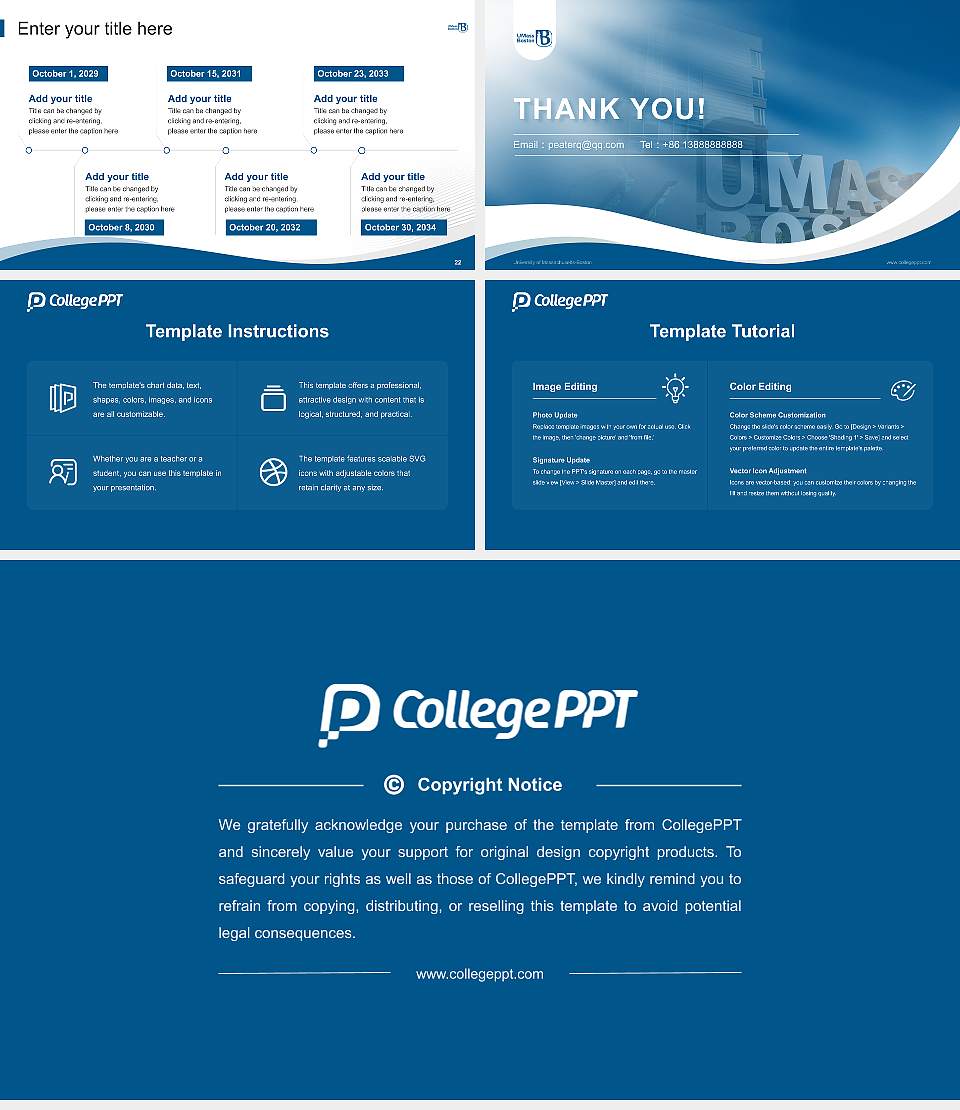 University of Massachusetts-Boston Lecture Sharing and Networking Event PPT Template16:9 ratio PPT effect preview image4