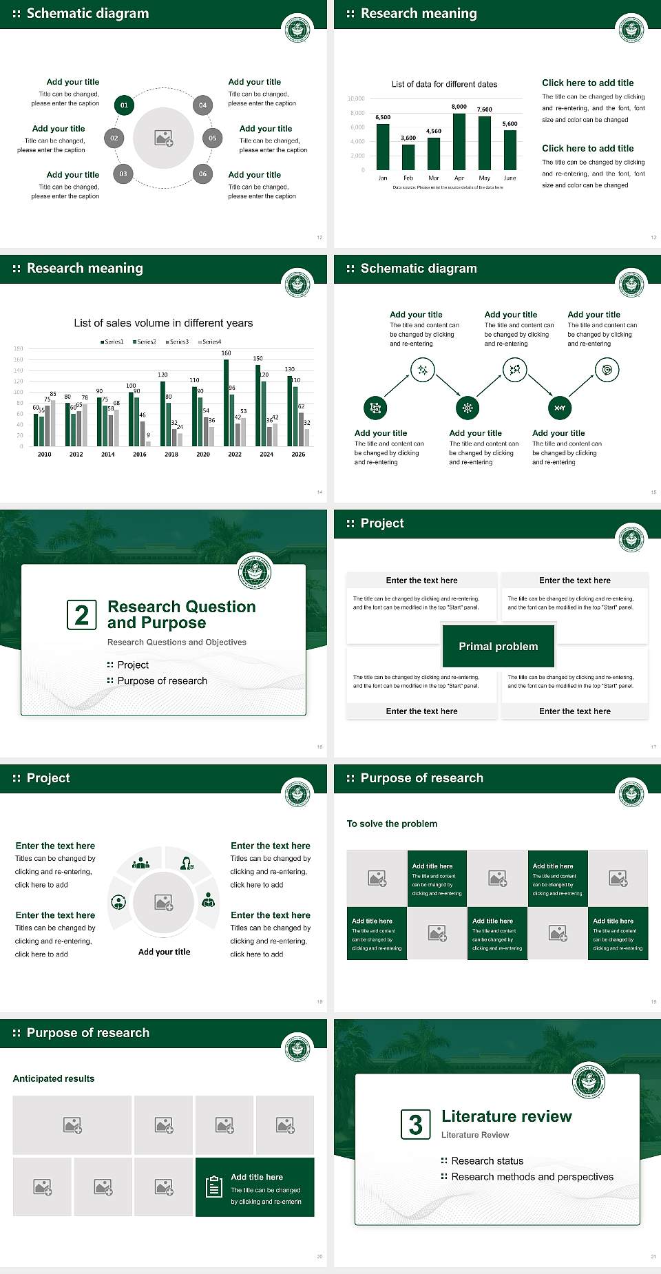 University of Hawaii at Manoa Graduation Thesis Defense PPT Template4:3 ratio PPT effect preview image3