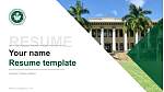 University of Hawaii at Manoa Resume Templat PPT
