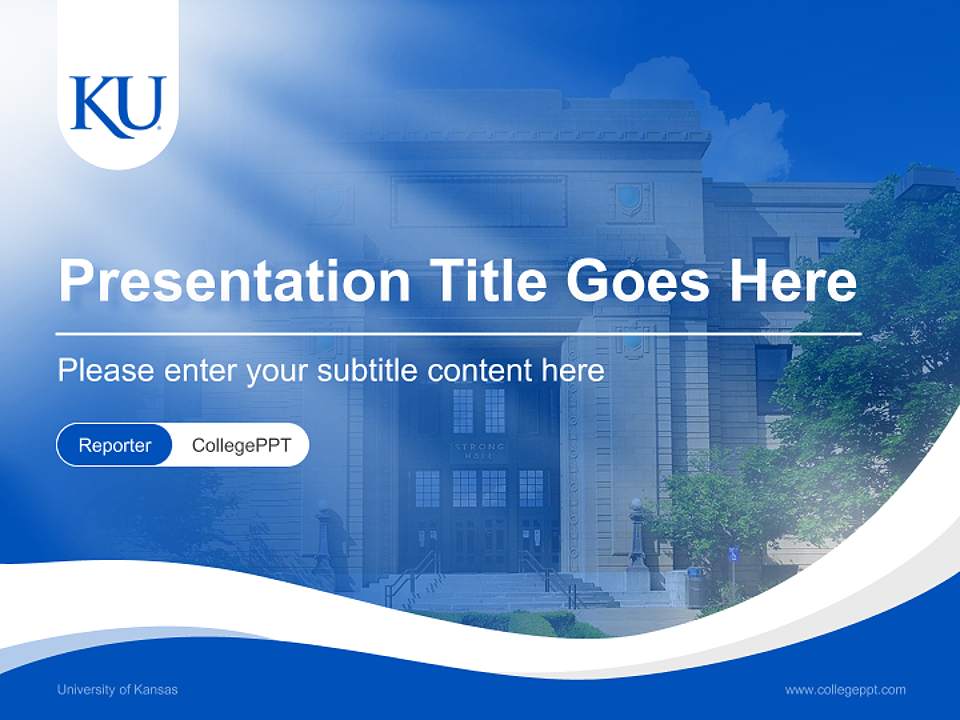 University of Kansas Lecture Sharing and Networking Event PPT Template4:3 ratio PPT effect preview image4