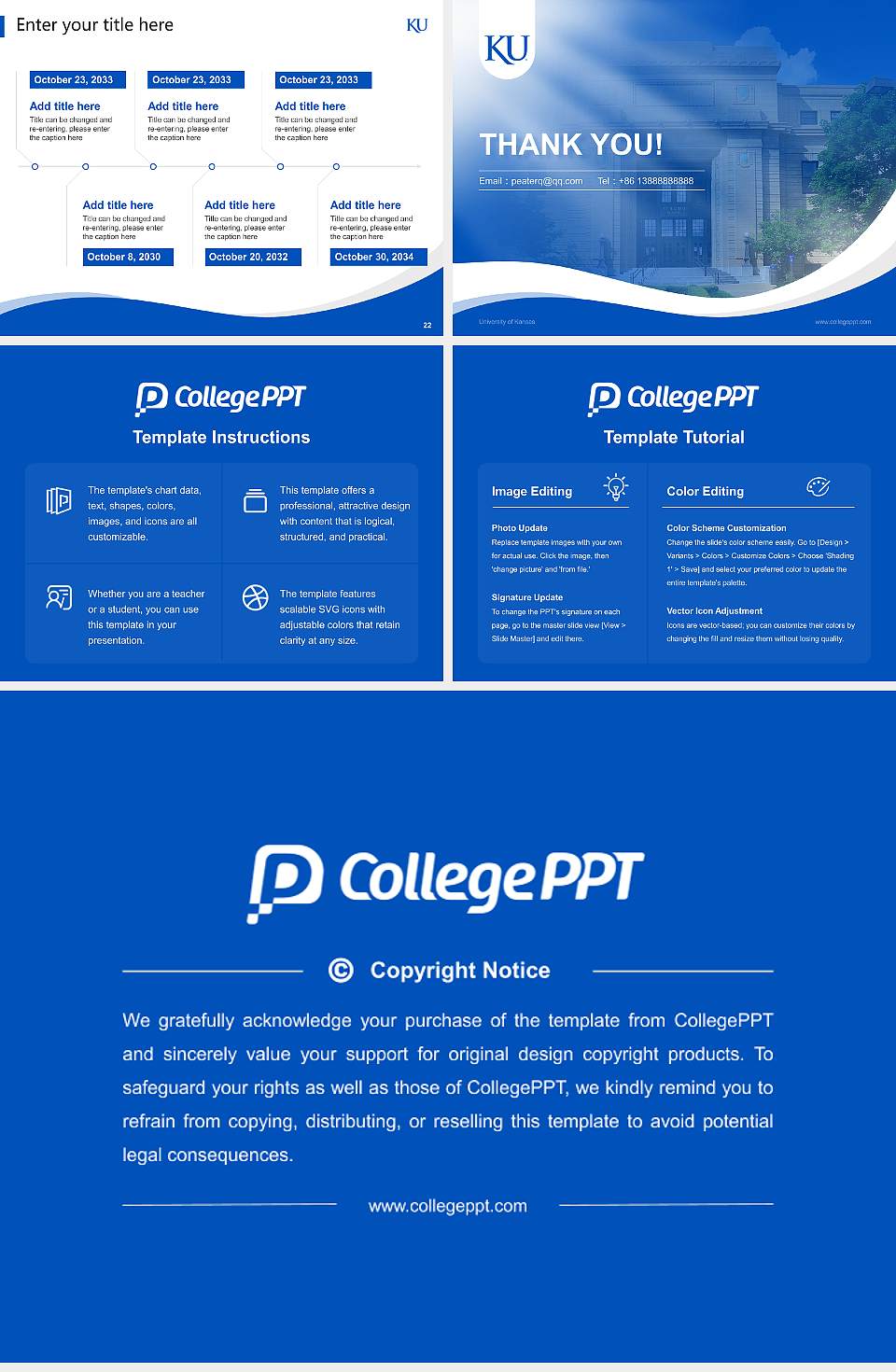 University of Kansas Lecture Sharing and Networking Event PPT Template4:3 ratio PPT effect preview image4
