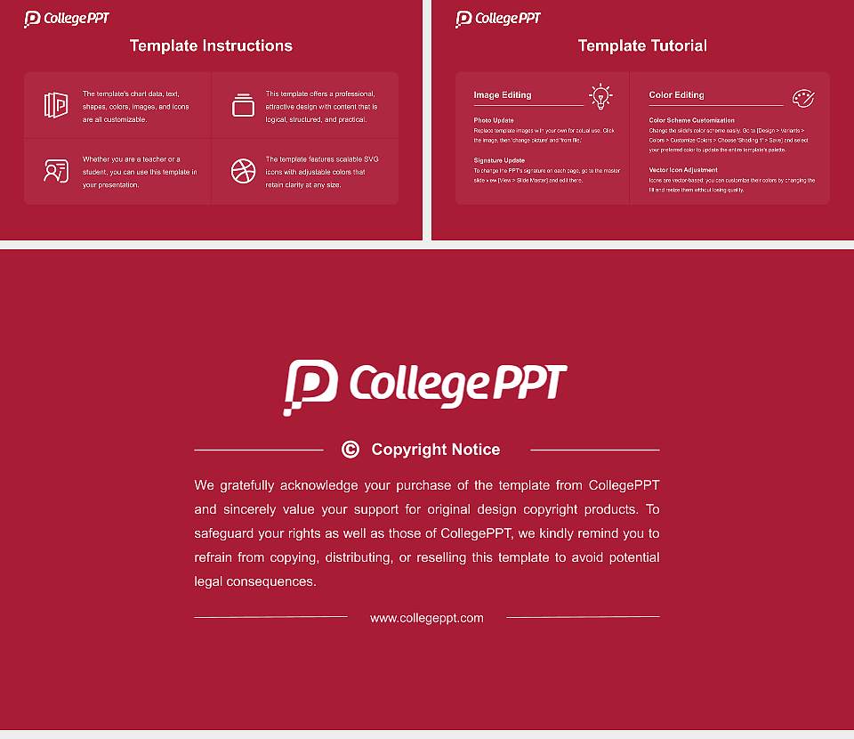 University of Indianapolis Academic Presentation/Research Findings Report PPT Template16:9 ratio PPT effect preview image5
