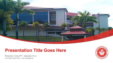 University of Hawaii at Hilo Course/Courseware Creation PPT Template