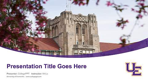 University of Evansville Course/Courseware Creation PPT Template