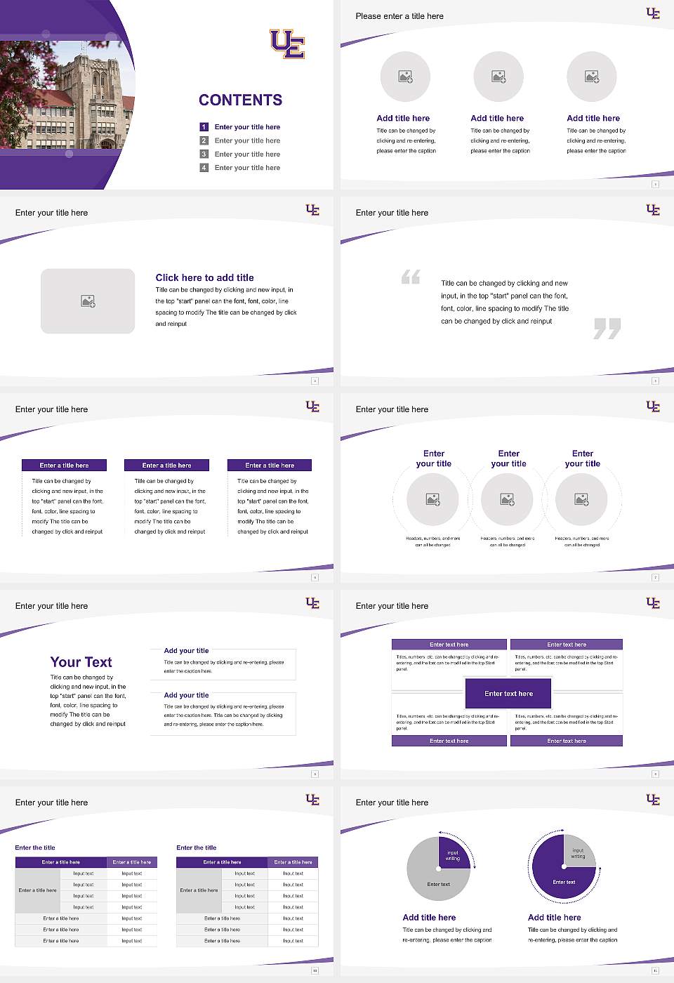University of Evansville Course/Courseware Creation PPT Template16:9 ratio PPT effect preview image2