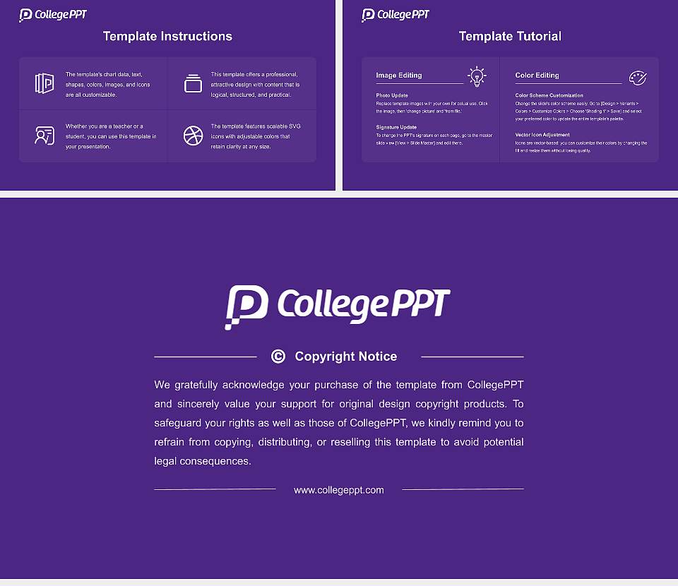 University of Evansville Course/Courseware Creation PPT Template16:9 ratio PPT effect preview image5