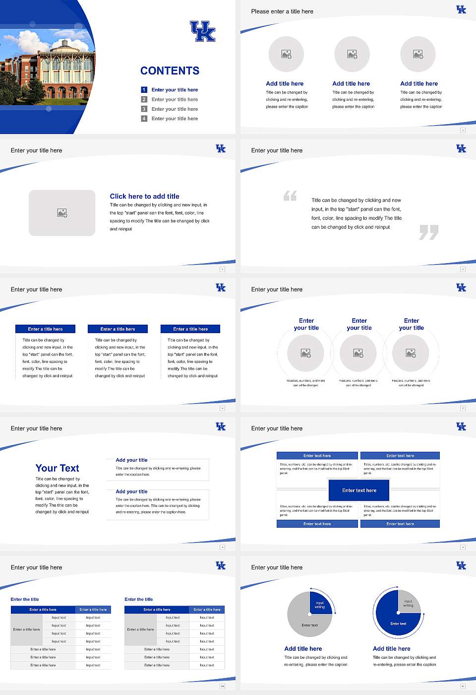University of Kentucky Course/Courseware Creation PPT Template16:9 ratio PPT effect preview image2