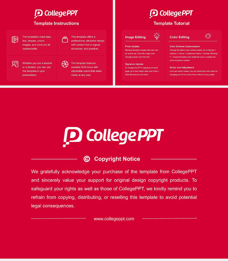 University of Illinois Chicago Academic Presentation/Research Findings Report PPT Template4:3 ratio PPT effect preview image5