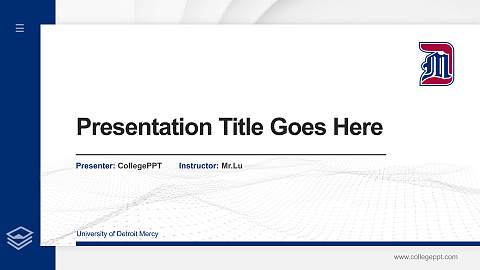 University of Detroit Mercy Thesis Proposal/Graduation Defense PPT Template