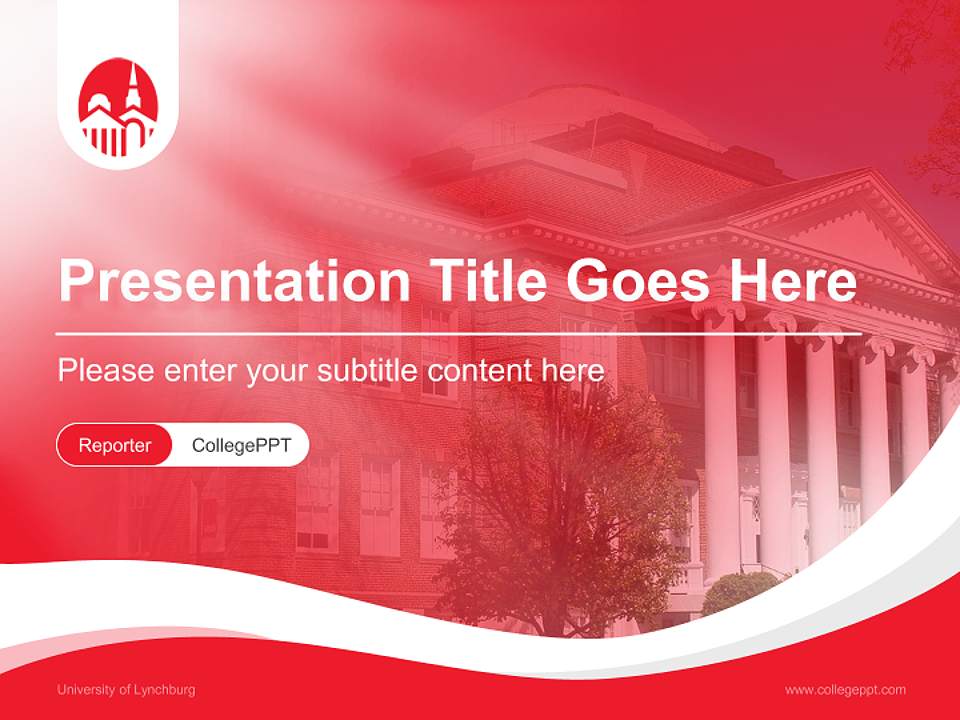 University of Lynchburg Lecture Sharing and Networking Event PPT Template4:3 ratio PPT effect preview image4