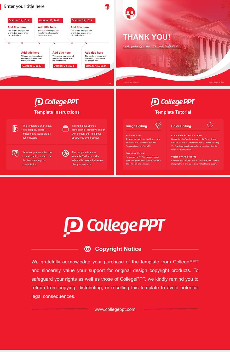 University of Lynchburg Lecture Sharing and Networking Event PPT Template4:3 ratio PPT effect preview image4