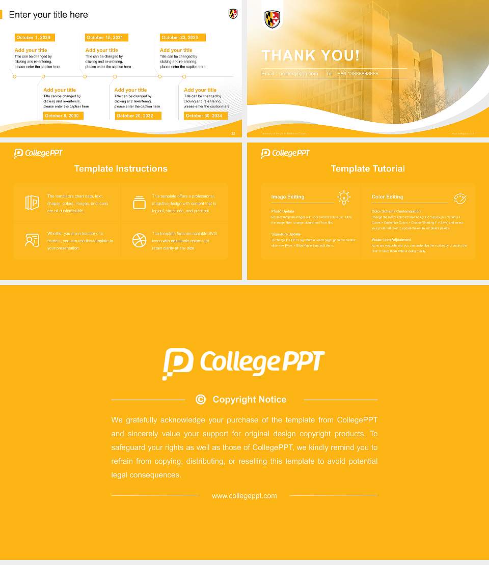 University of Maryland-Baltimore County Lecture Sharing and Networking Event PPT Template16:9 ratio PPT effect preview image4