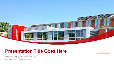 University of Hartford Course/Courseware Creation PPT Template