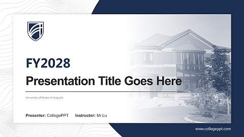 University of Maine at Augusta Academic Presentation/Research Findings Report PPT Template
