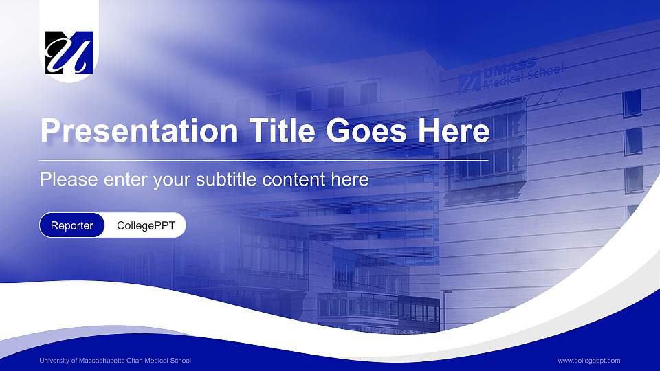 University of Massachusetts Chan Medical School Lecture Sharing and Networking Event PPT Template16:9 ratio PPT effect preview image