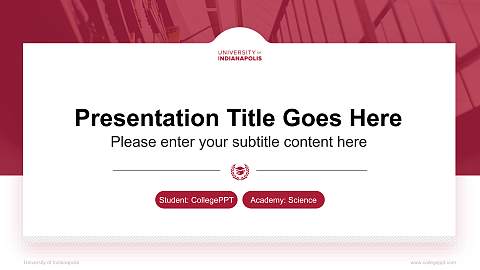 University of Indianapolis National Scholarship Defense PPT Template