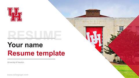 University of Houston Resume PPT Template