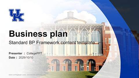 University of Kentucky Competition/Entrepreneurship Contest PPT Template