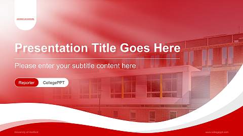 University of Hartford Lecture Sharing and Networking Event PPT Template