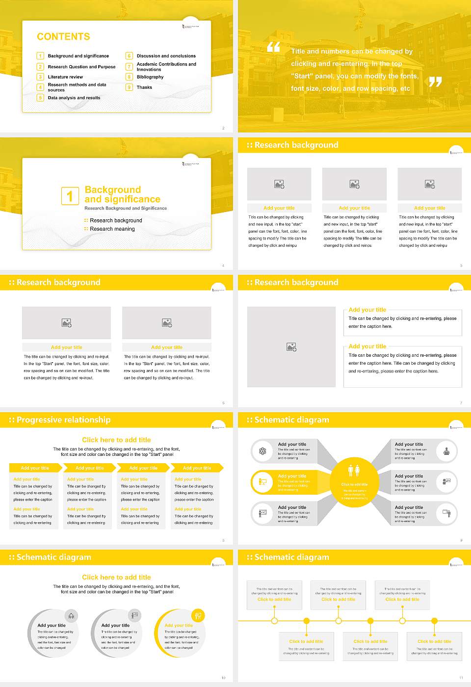 University of Maryland, Baltimore Graduation Thesis Defense PPT Template16:9 ratio PPT effect preview image2