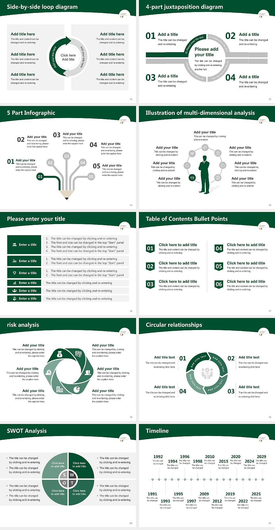 University of Miami Academic Presentation/Research Findings Report PPT Template4:3 ratio PPT effect preview image3