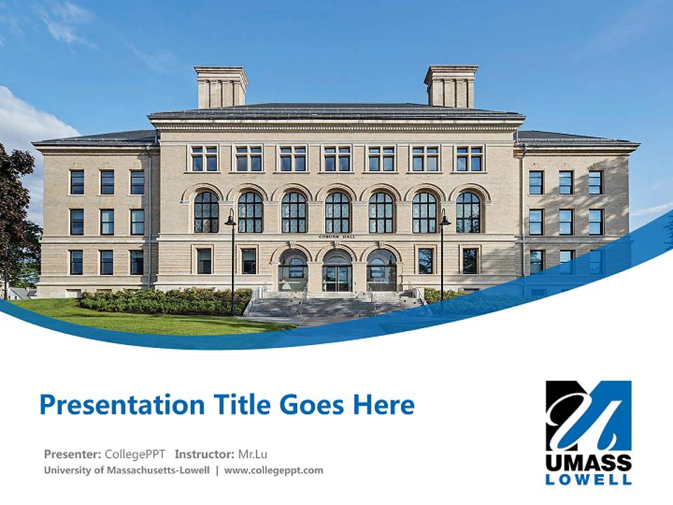 University of Massachusetts-Lowell Course/Courseware Creation PPT Template4:3 ratio PPT effect preview image5