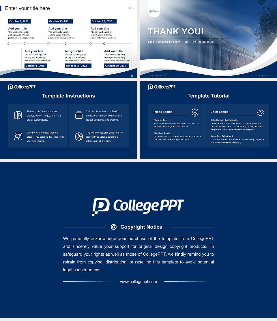 University of Mary Washington Lecture Sharing and Networking Event PPT Template16:9 ratio PPT effect preview image4