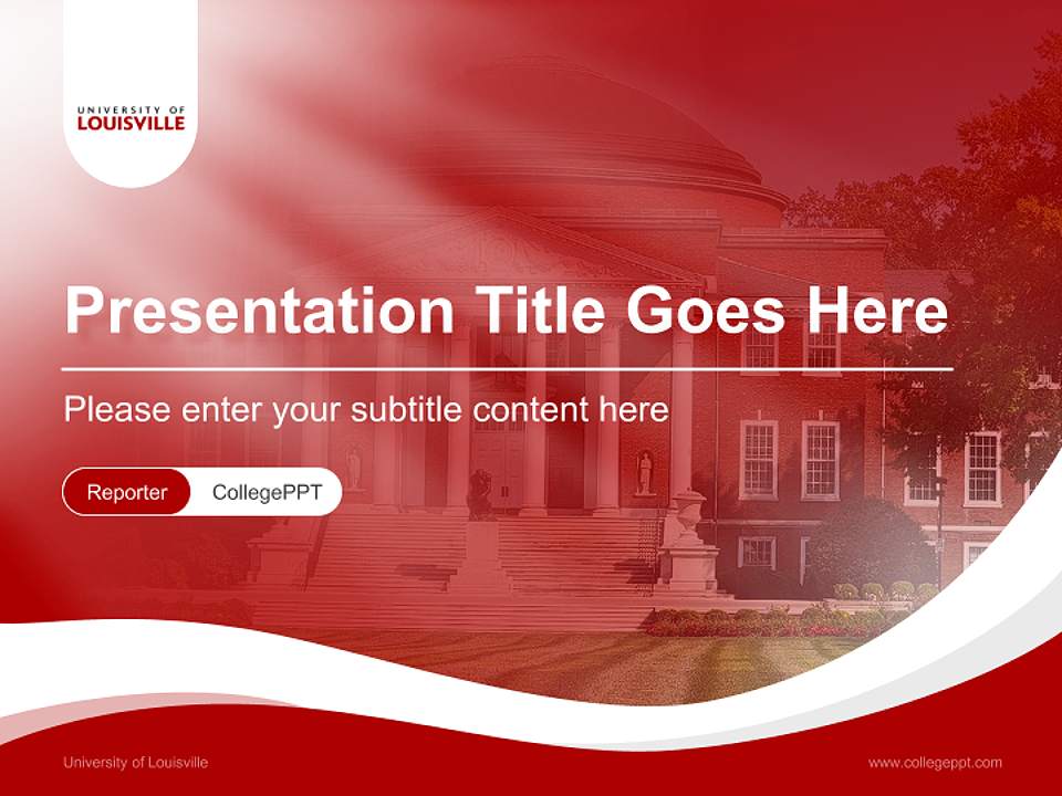 University of Louisville Lecture Sharing and Networking Event PPT Template4:3 ratio PPT effect preview image4