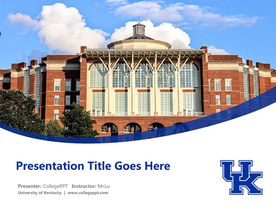 University of Kentucky Course/Courseware Creation PPT Template4:3 ratio PPT effect preview image5