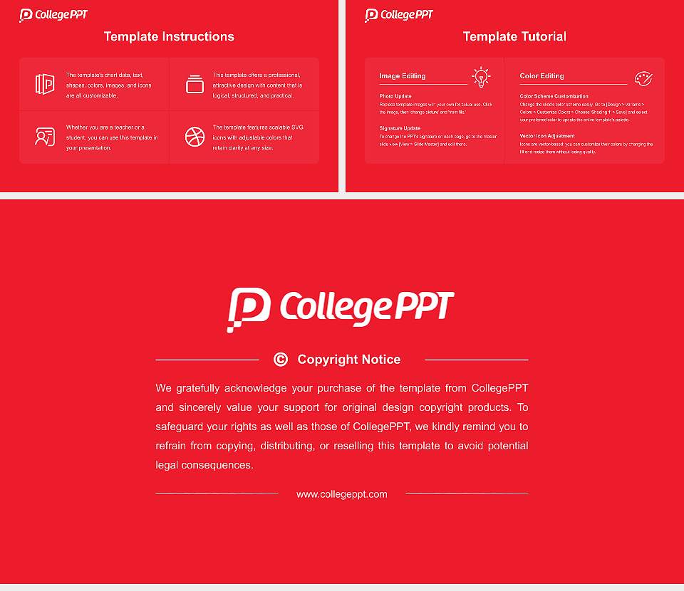 University of Lynchburg Course/Courseware Creation PPT Template16:9 ratio PPT effect preview image5