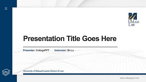 University of Massachusetts School of Law Thesis Proposal/Graduation Defense PPT Template