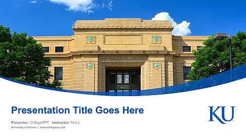 University of Kansas Course/Courseware Creation PPT Template