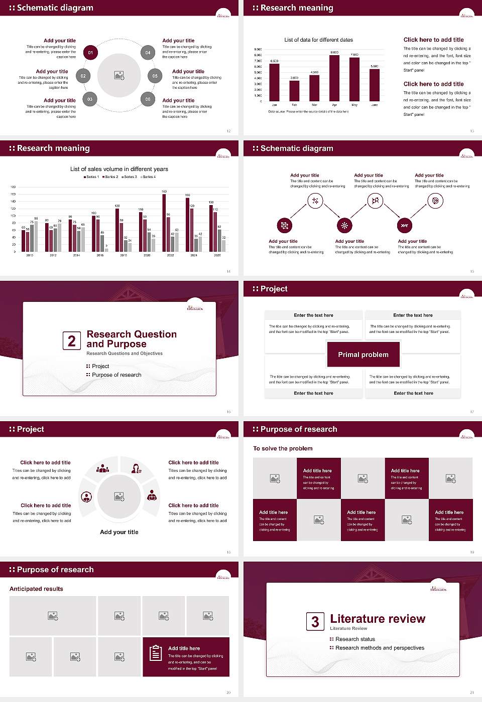 University of Maine at Farmington Graduation Thesis Defense PPT Template16:9 ratio PPT effect preview image3
