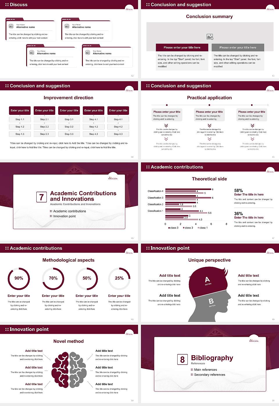 University of Maine at Farmington Graduation Thesis Defense PPT Template16:9 ratio PPT effect preview image6
