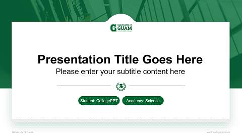 University of Guam National Scholarship Defense PPT Template