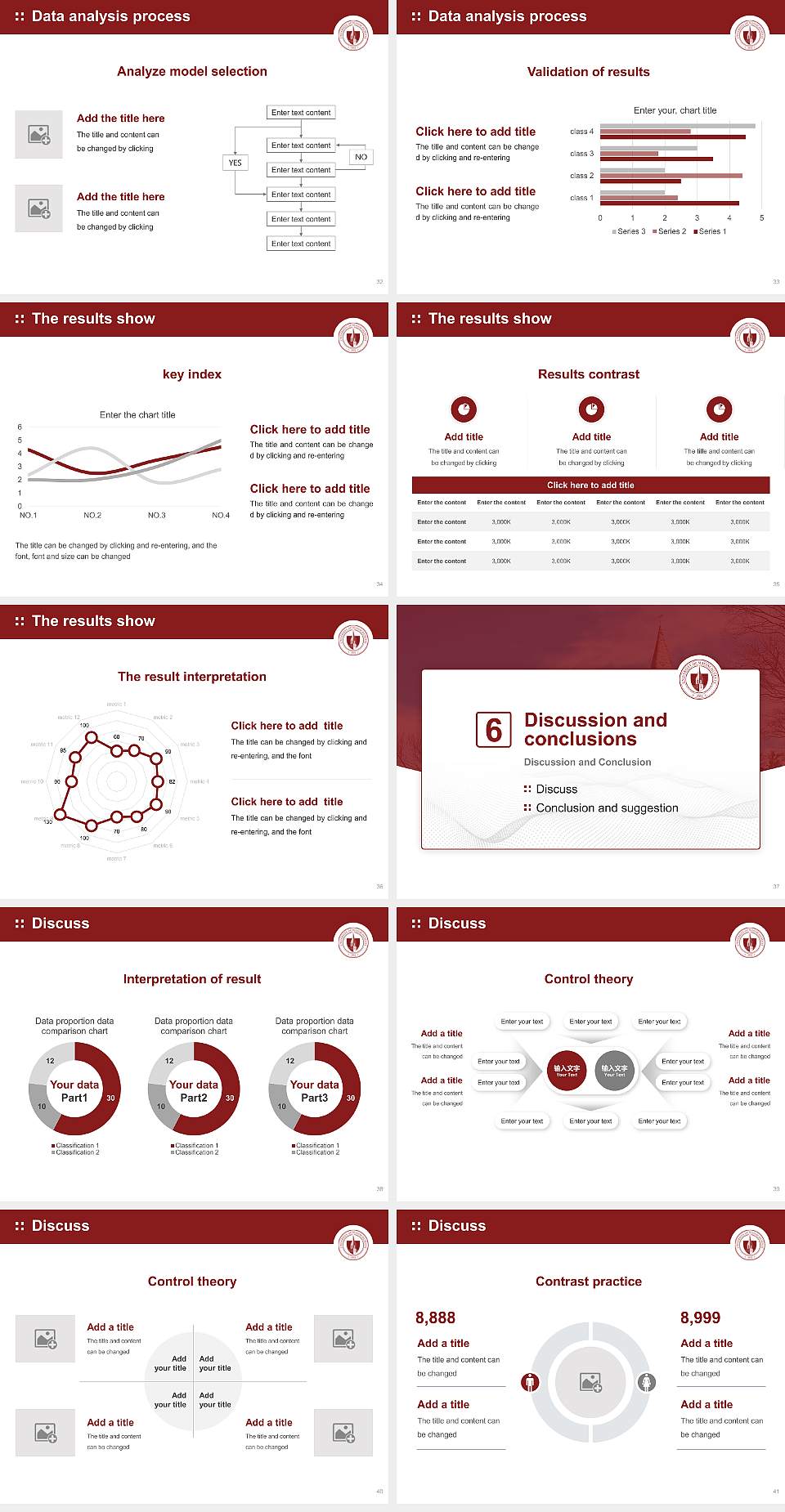 University of Massachusetts-Amherst Graduation Thesis Defense PPT Template4:3 ratio PPT effect preview image5