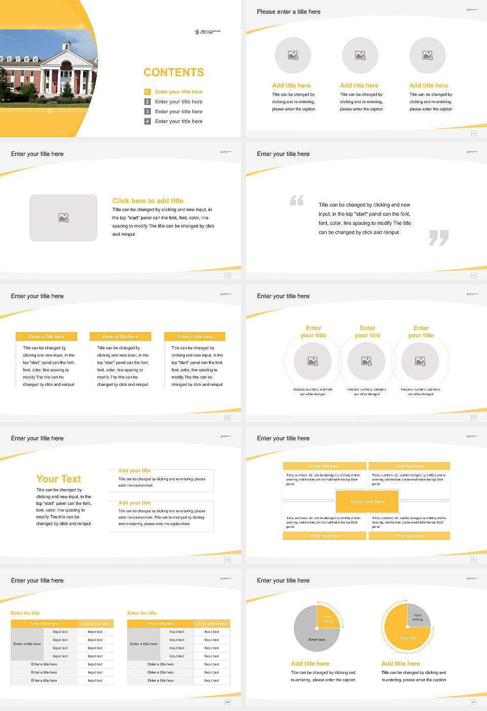 University of Maryland Global Campus Course/Courseware Creation PPT Template16:9 ratio PPT effect preview image2