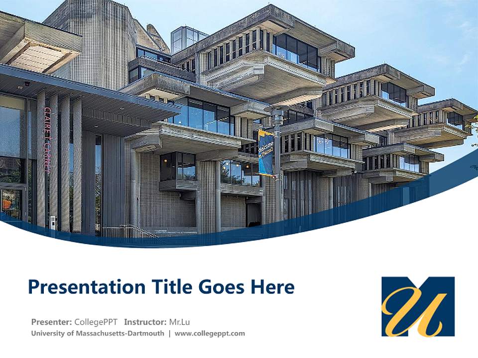 University of Massachusetts-Dartmouth Course/Courseware Creation PPT Template4:3 ratio PPT effect preview image5