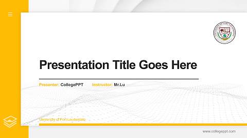 University of Fort Lauderdale Thesis Proposal/Graduation Defense PPT Template