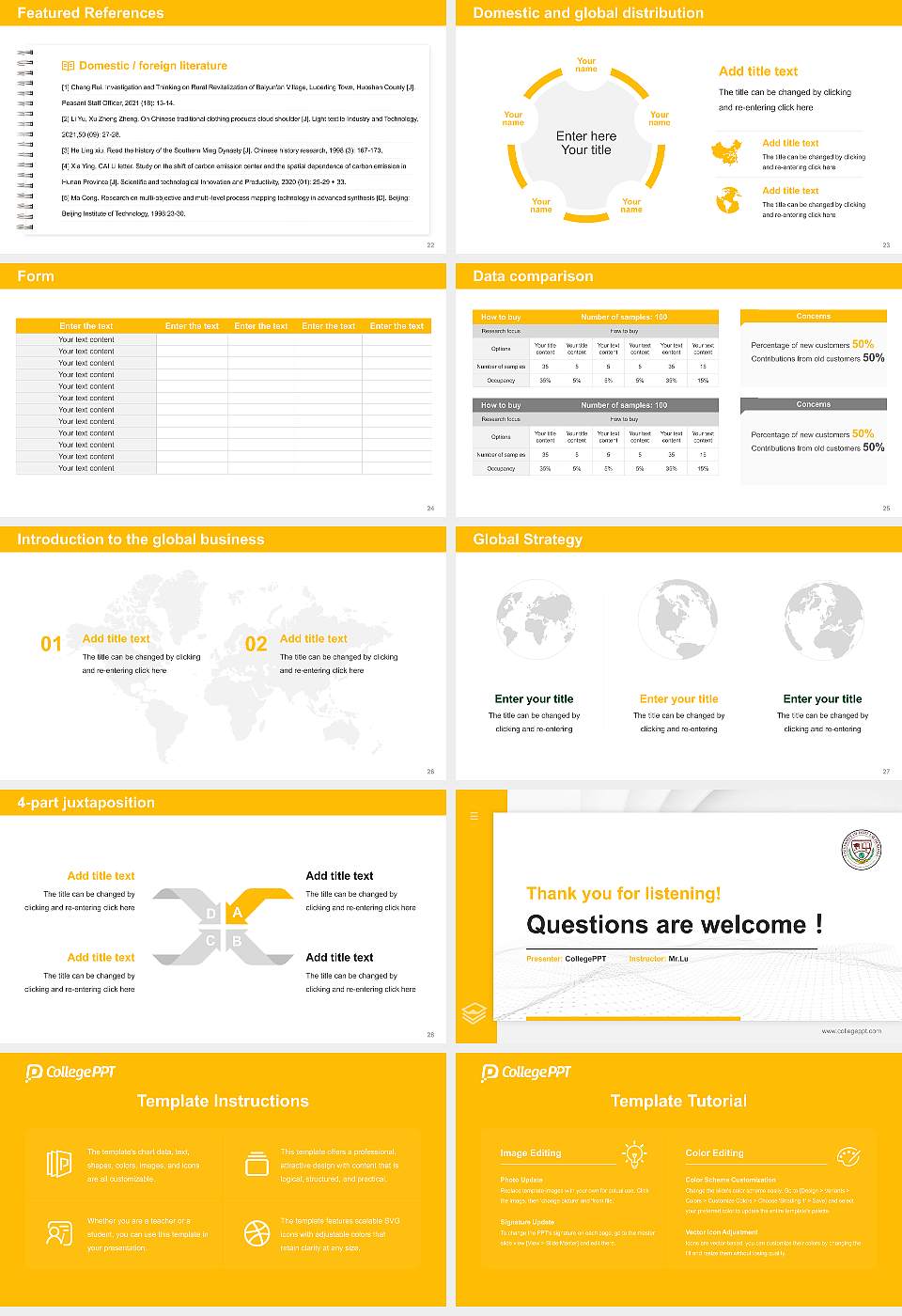 University of Fort Lauderdale Thesis Proposal/Graduation Defense PPT Template16:9 ratio PPT effect preview image4