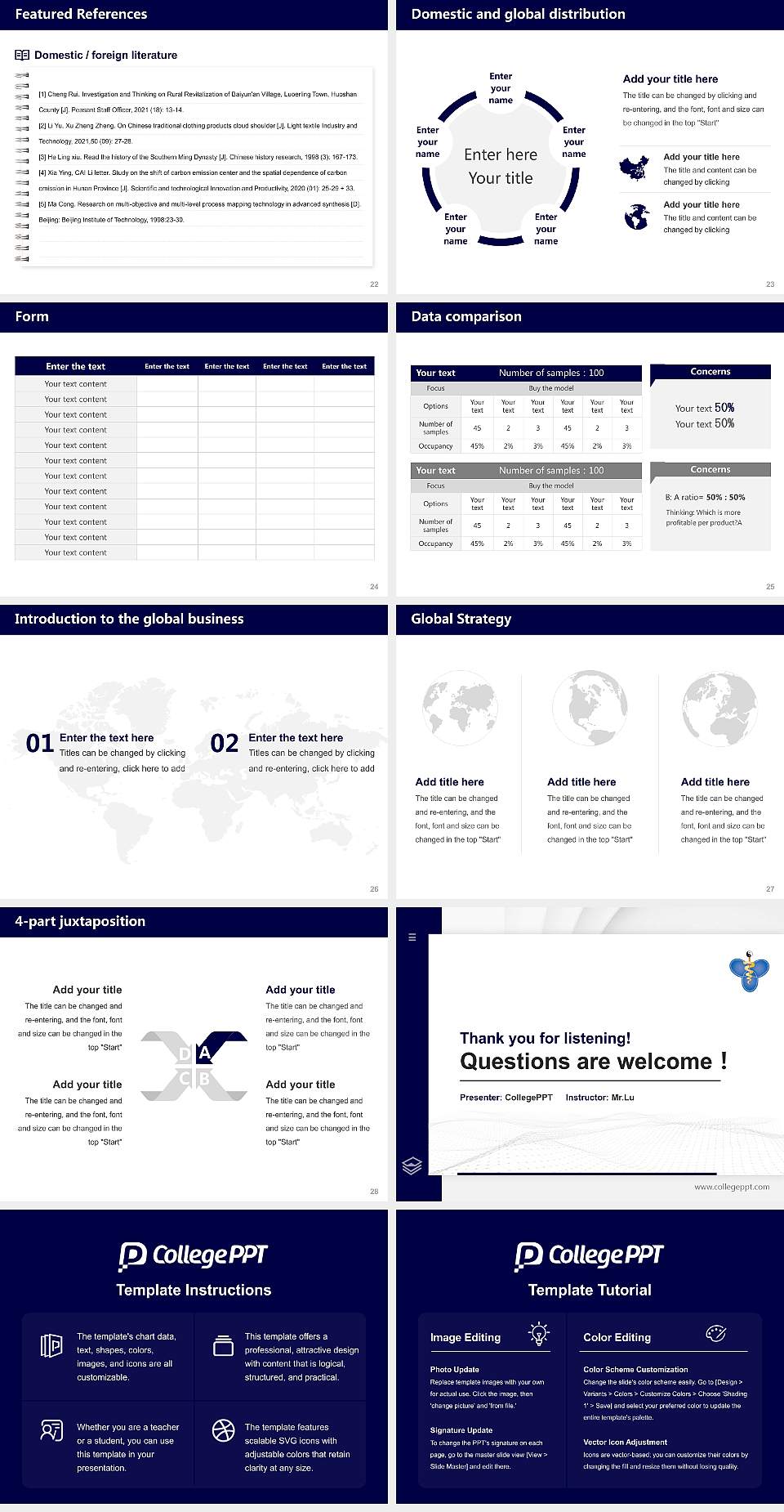 University of East-West Medicine Thesis Proposal/Graduation Defense PPT Template4:3 ratio PPT effect preview image4