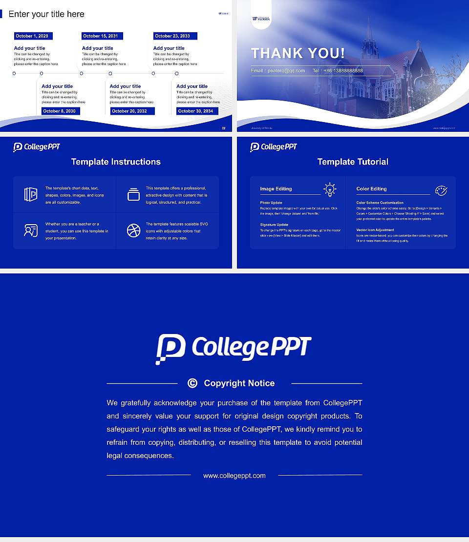 University of Florida Lecture Sharing and Networking Event PPT Template16:9 ratio PPT effect preview image4