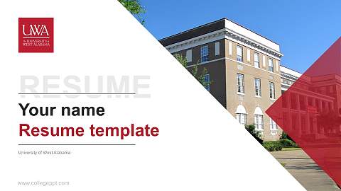 University of West Alabama Resume PPT Template